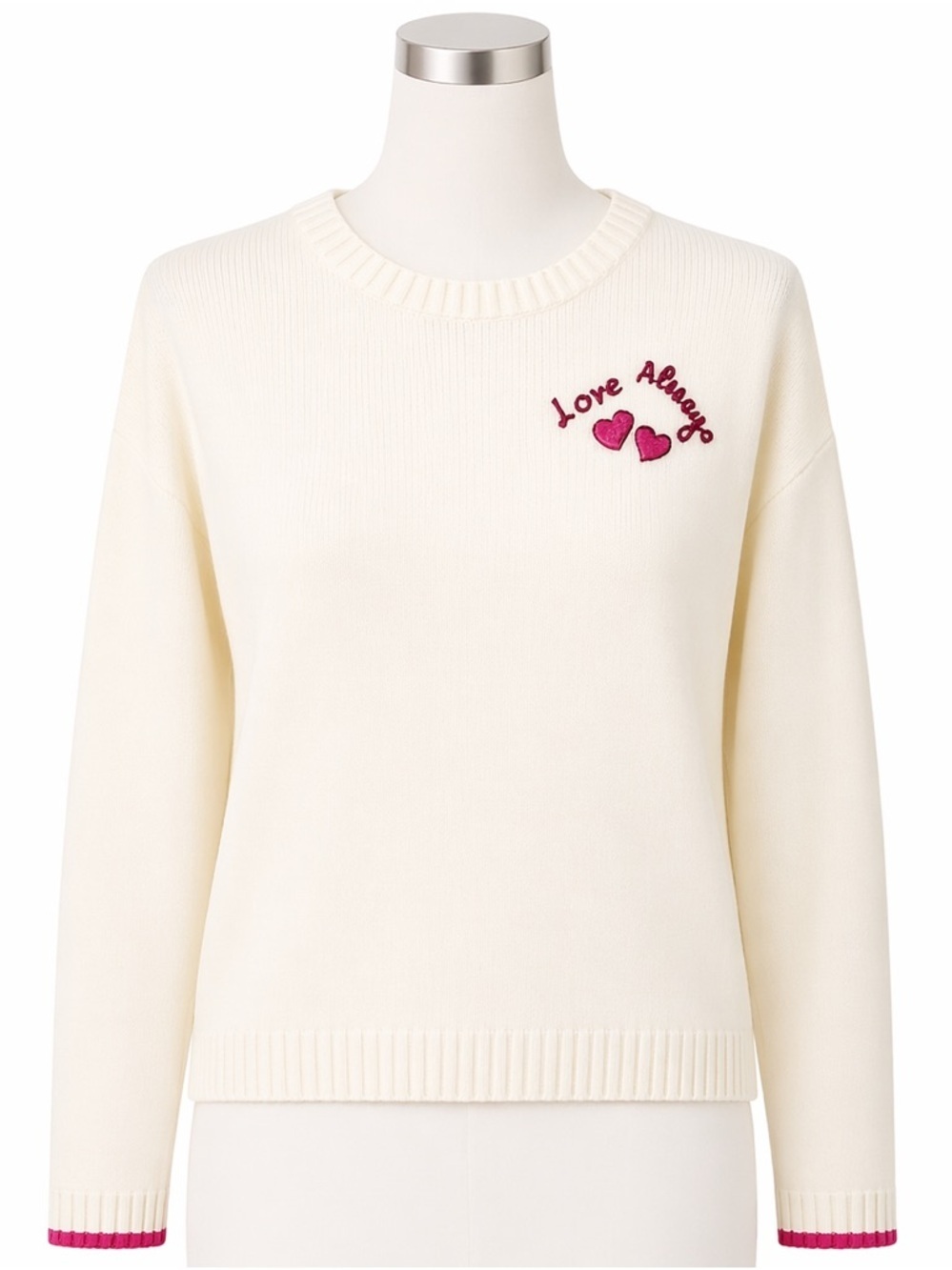 NWT Lilly Pulitzer Coconut Sweater Cream Love Always Knit Preppy Size S - Picture 2 of 8